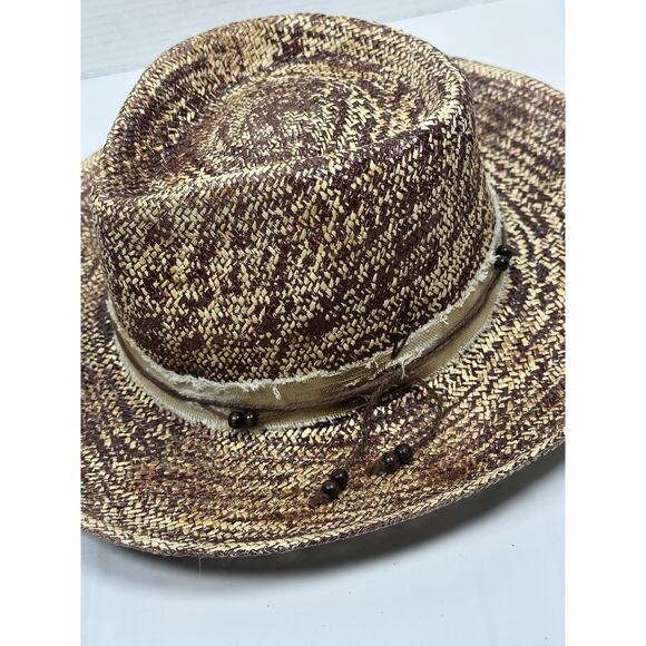 Ruediger Handmade Straw Sun Hat – Wide Brim Western Style 100% Straw Size L main image 9